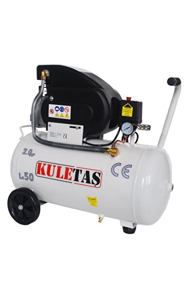 Kuletaş 50 Litre 2 Hp 8 Bar Sesli Ve Yağlı Halazen Soğutmalı Hava Kompresörü – Ce Belgeli