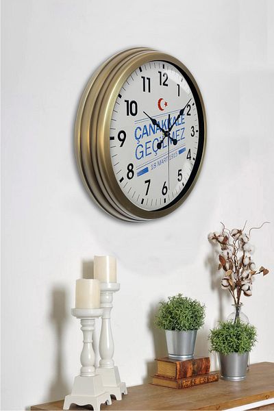 Kasva Concept Ceas de perete cadou din metal antic de 40 cm
