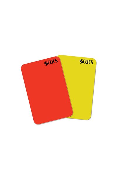 SCUCS Red Yellow Referee Card