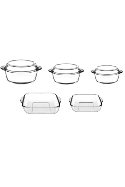 Paşabahçe 59062 Pyrex Oval Pyrex Pot with Lid