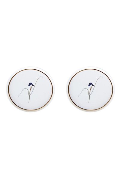 Porland Botanical Pattern Flat Plate 21cm Set of 2