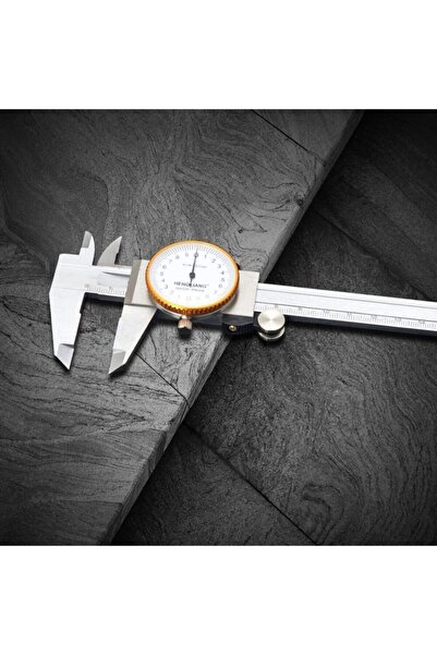 Depolife Hassas Göstergeli Kumpas Paslanmaz Çelik Sürmeli Kaliper Ölçer Mikrometre 150mm / 0.02mm