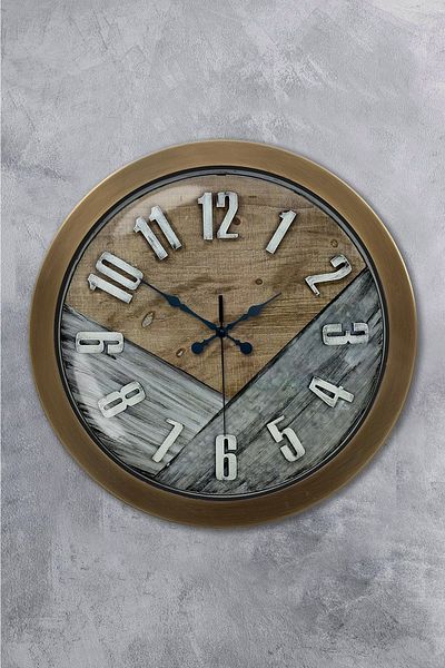 Kasva Concept 36 cm Antique Metal Classy Wall Clock