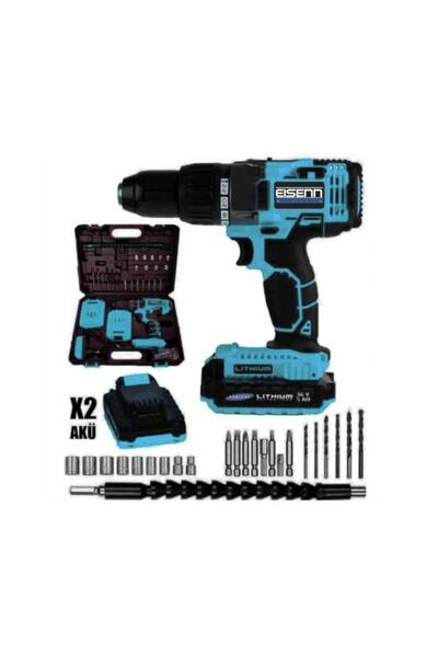Eisenn Eısenn Eıs3650 Li X-speed Darbeli Çift Akülü Şarjlı Vidalama Çanta Seti