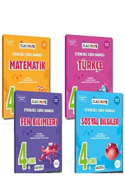 Okyanus Yayınları 4. Sınıf Classmate Tüm Dersler Soru Bankası Seti 2021