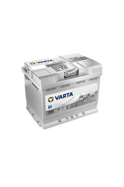 Varta D52 12v 60 Ah 680a Agm Start-stop Silver Dynamic Akü (ÜRETİM YILI: 2024)