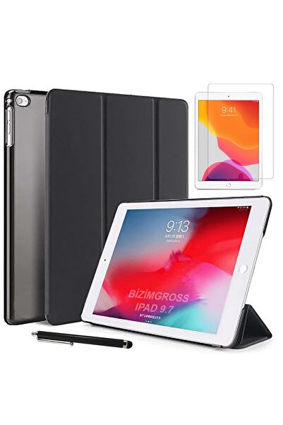BizimGross Ipad 5.Nesil 2017 9.7 Inç A1822, A1823 Smart Uyumlu Kılıf Ve Ekran...
