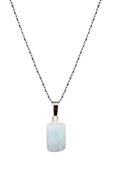 Saff Doğal Taş Certified Aquamarine Natural Stone Necklace201754