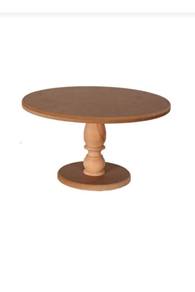 Genel Markalar Ham Ahşap Ayaklı Sunumluk- Ahşap Servis Standı