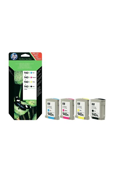 HP 940XL 4 Renk Mürekkep Kartuşu C2N93A