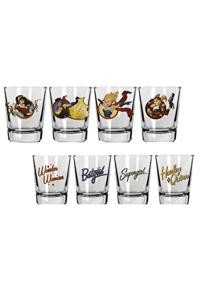 SD Toys Dc Bombshells Shot Glasses Set Of 4 Mini Bardak 