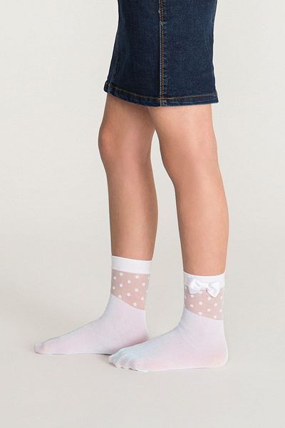 Penti White Pretty Suzy Socks
