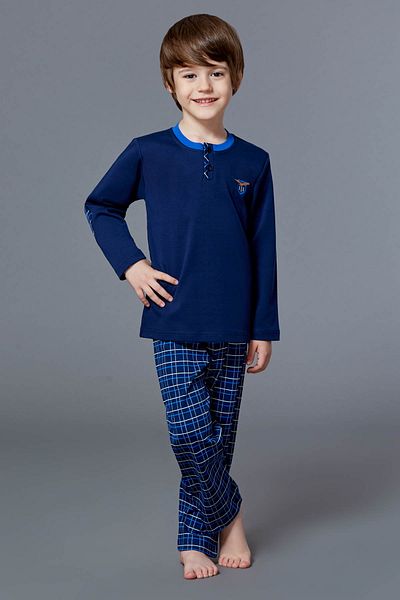 ROLY POLY Boy's Navy Blue Pajama Set R6KE25