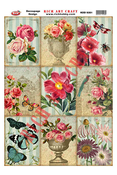Rich Dekupaj Kağıdı 33x48cm - N:9351 150002