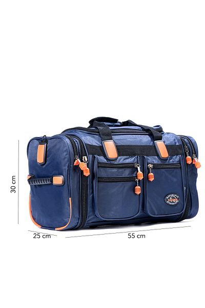 ÇÇS Ανδρική τσάντα αθλητικών και ταξιδιού Navy Blue/Orange Ccs30052 Navy Orange