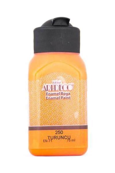 Artdeco Enamel Cam ve Seramik Boyası 75 ml. 250 Turuncu