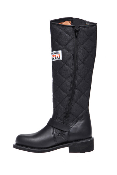 Harley Davidson Genuine Leather Black Leather Women's Boots 025G100074
