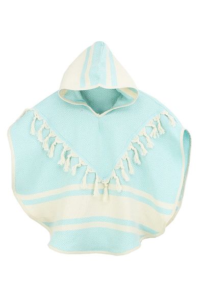 Bedinn Peshtemal Poncho Diamond Mint