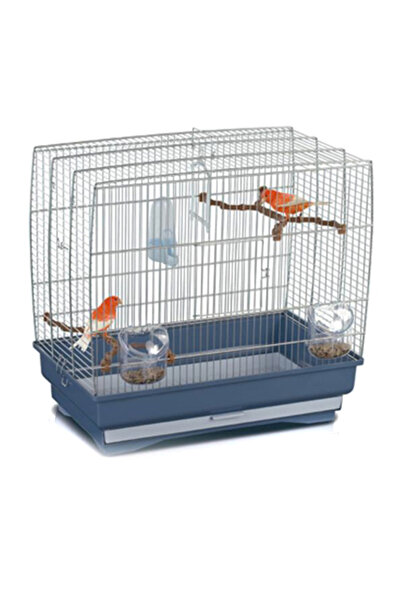 İmac Imac Irene 3 Kuş Kafesi Galvanize Mavi 51x30x48cm 019 05