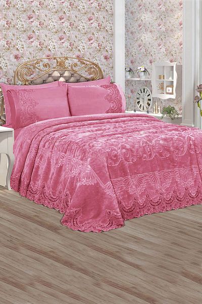 TİVOLİ Blanket Set Chrysanthemum Powder