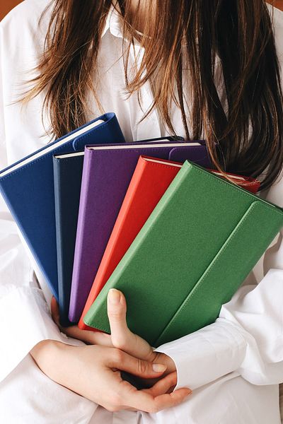 Matt Notebook دفتر ملاحظات بغطاء مغناطيسي مقاس A5 مقاس 15 × 22، مخطط باللون الأخضر