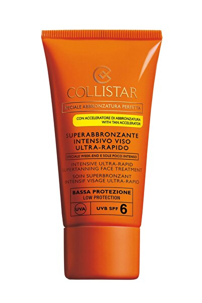 Collistar Yüz İçin Güneş Kremi - Ultra-Rapid Supertaning Face Treatment Spf 6...