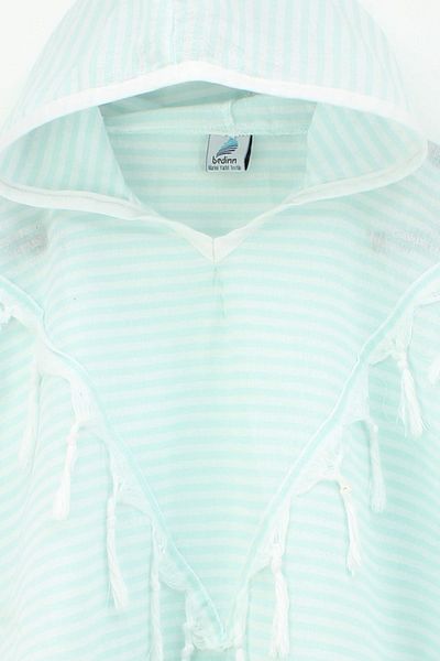 Bedinn Peshtemal Poncho Palace Pinstripe Mint