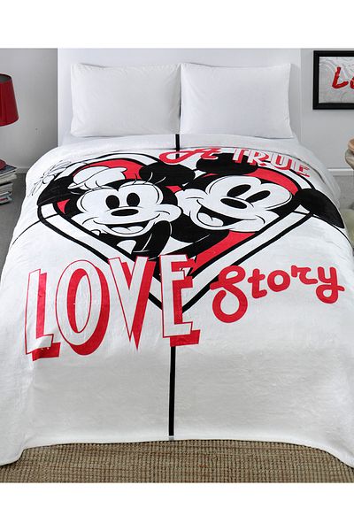 Taç Double Licensed Blanket-Disney Minnie Mickey