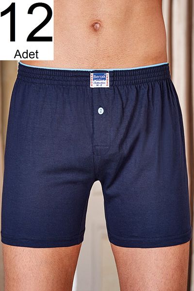 Berrak Ανδρικό Navy Blue 12'li Πακέτο Μπόξερ με κουμπιά ELF568BER 109912