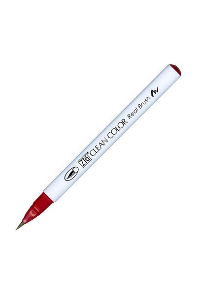 Zig Clean Color Real Brush Brush Tip Marker Pen 260 Deep Red