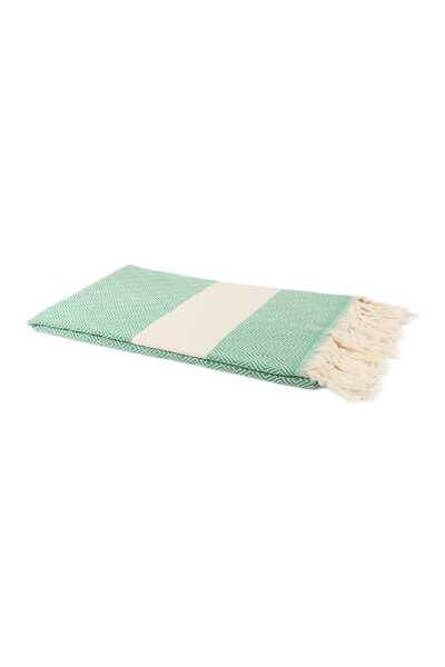 Bedinn Peshtemal Diamond Striped Green Pst257
