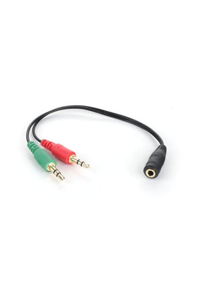 Dark 4pin 3.5Mm Stereo Dişi -2x3.5Mm Stereo Erkek DK CB AUC02