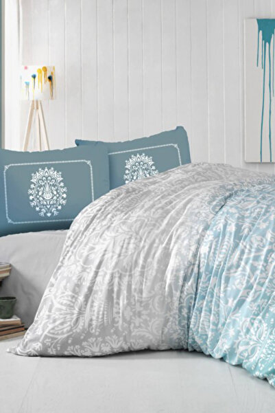 Altınbaşak Ranforce Одномісний комплект постільної білизни Vizyon Turkuaz