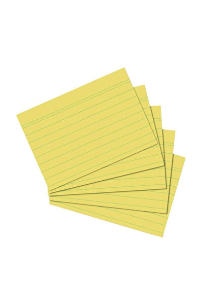 Herlitz Kartoteks A5 100Lü Çizgili Sarı 1150515 /