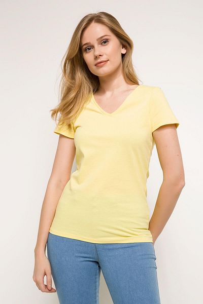 DeFacto Women's V-Neck Basic Body I3512AZ.17CW.YL325