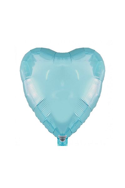Kazanabil Heart Shaped Foil Balloon 40cm Baby Blue