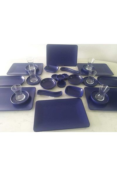 Keramika Matte Cobalt Breakfast Set 30 Pieces