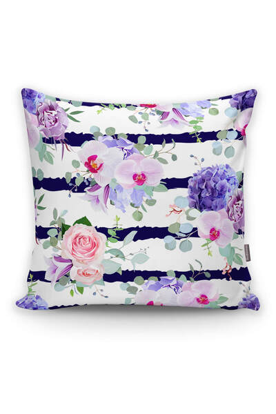 Realhomes غطاء وسادة مزخرف بخطوط أفقية منقوشة على شكل صفير