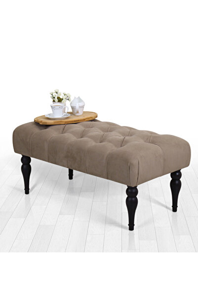 Lorencehome Missus Bench Puf - Toprak