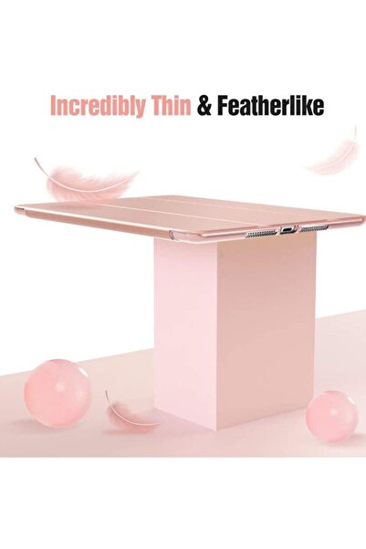 Fuchsia Rose Gold Apple Ipad 8. Nesil 2020 10.2 Inç Tablet Flip Smart Standlı Akıllı Kılıf Smart Cover