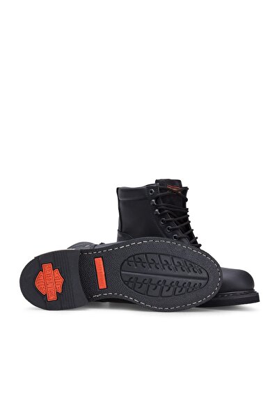 Harley Davidson Ανδρικές μαύρες μπότες από γνήσιο δέρμα - 025M100109 -9