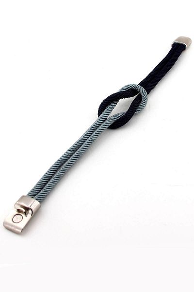 Solfera Men's Lavicert Gray Alaçati Knot Bracelet Bt254