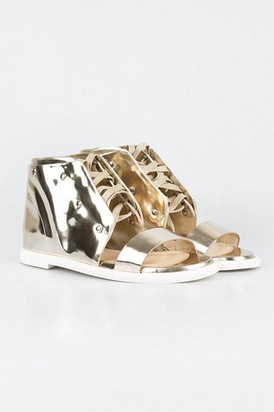 Alberta Ferrettı Phılosophy Damen-Sandalen Desan in Metallic-Optik1006713