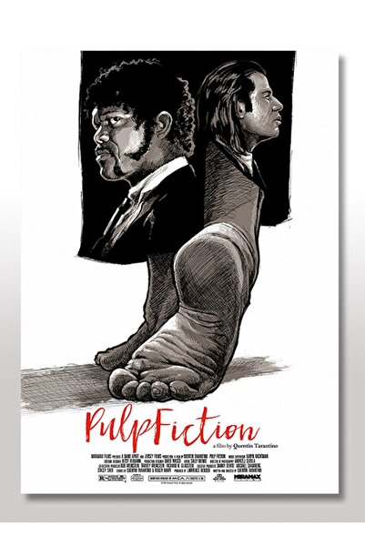 Cakatablo 50cmX70cm Ahşap Tablo Ucuz Roman Pulp Fiction
