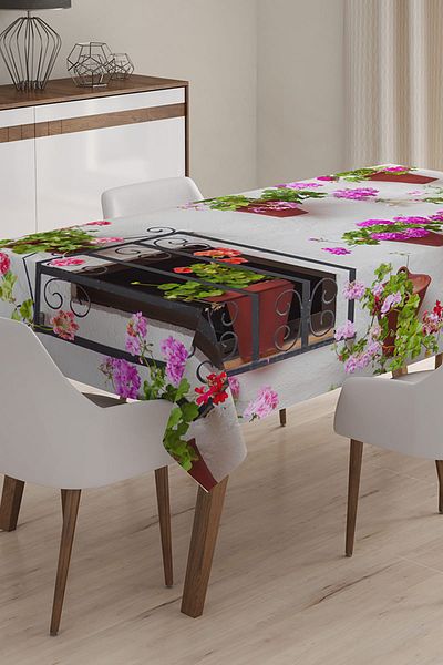 Realhomes Față de masă imprimată digital 3D cu design personalizat - 120 x 140 cm