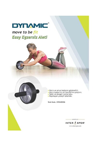 Dynamic 1DYAKB306 Egzersiz Tekerleği Wheeled Exerciser