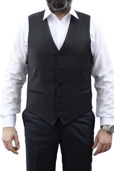 MENTOR REGALO V-NECK BLACK VEST 50200