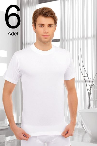 İlke Ανδρικό εσώρουχο 6 Pack 0 Collar