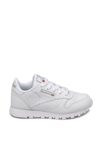 Reebok KLASICKÉ KOŽENÉ Bílé Unisex dětské běžecké boty100325341