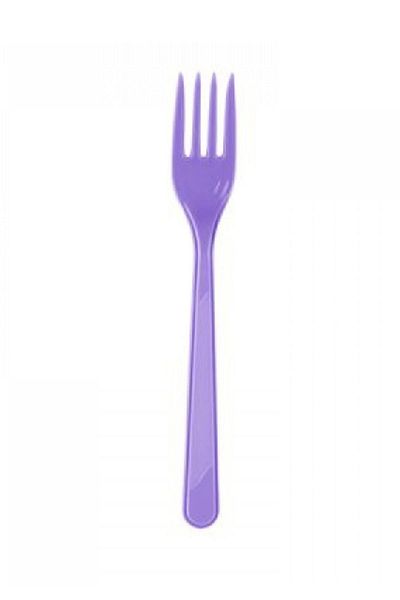 Kazanabil Plastic Party and Picnic Fork Lilac 25 Pieces
